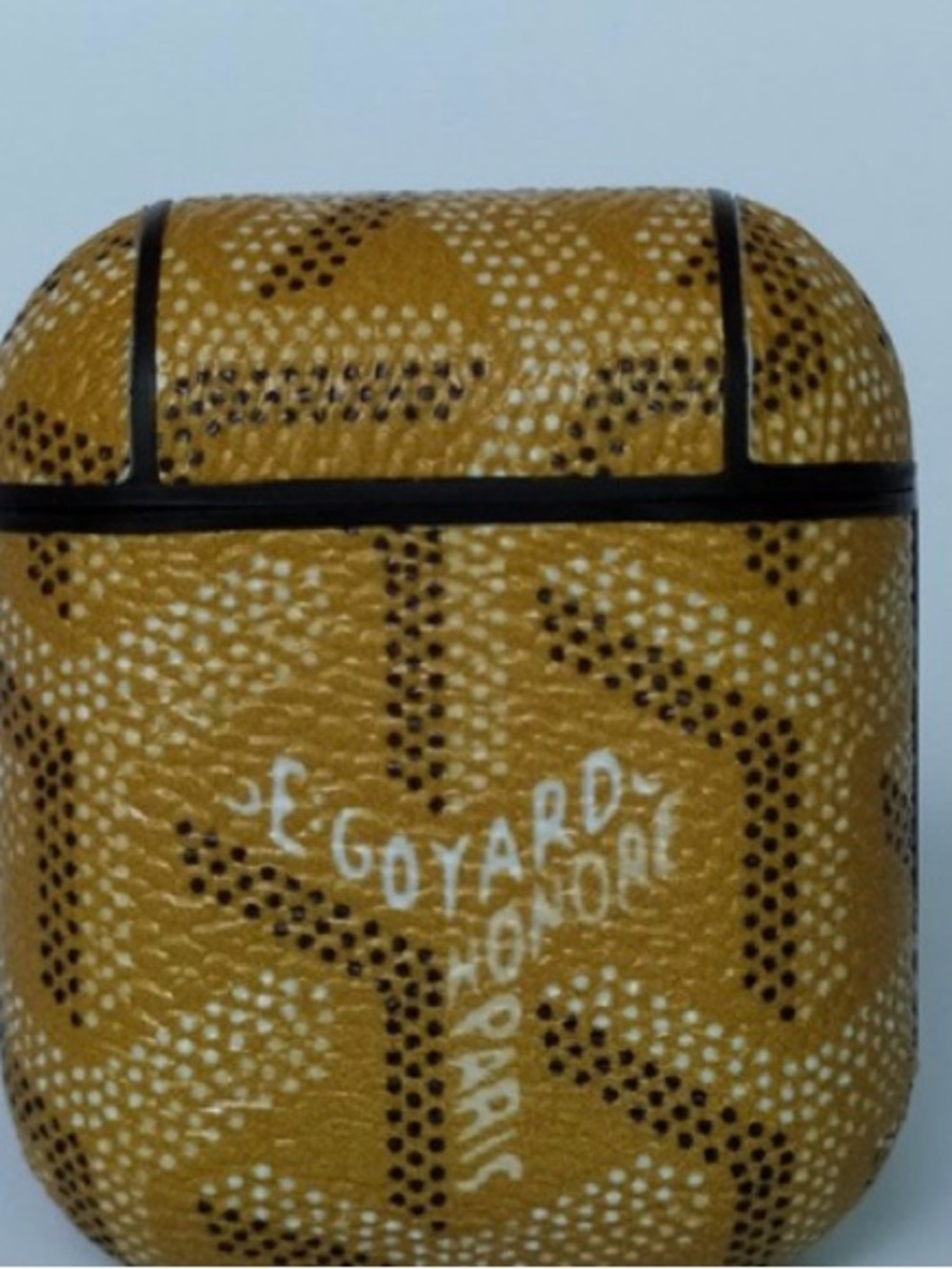 Goyard Mustard Chevron AirPods Case